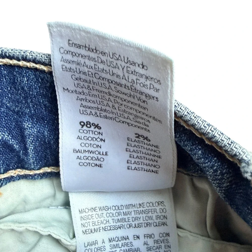 Mother Jeans Women 28 Blue The Hustler Ankle‎ Fray We All Scream Flare High Rise